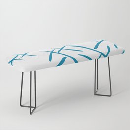 Turquoise cross marks Bench