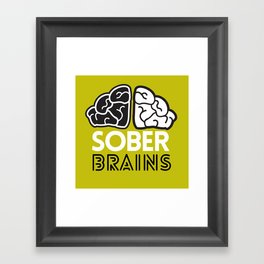 SoberBrains Framed Art Print
