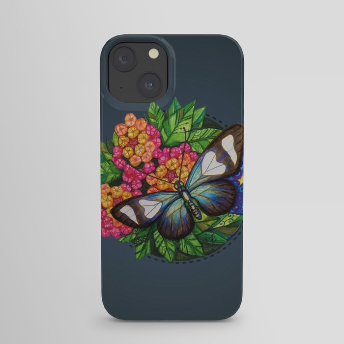 Long Wing with a Labradorite Hug iPhone Case