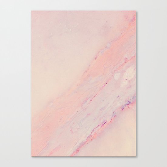 Delicate Pink Marble Canvas Print