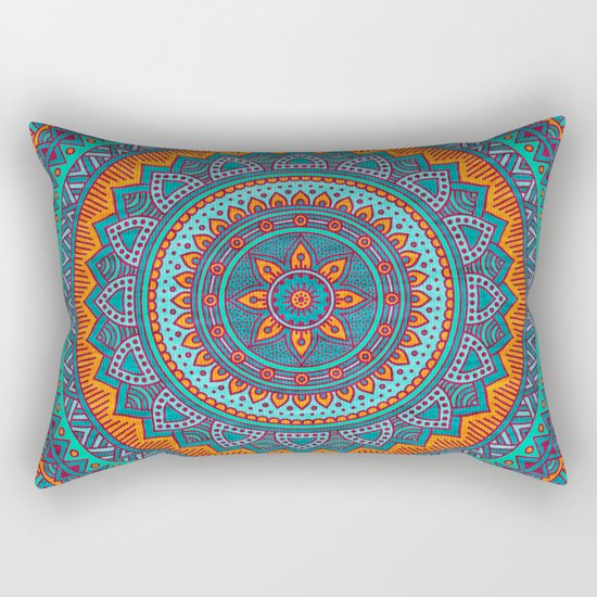Hippie mandala 75 Rectangular Pillow