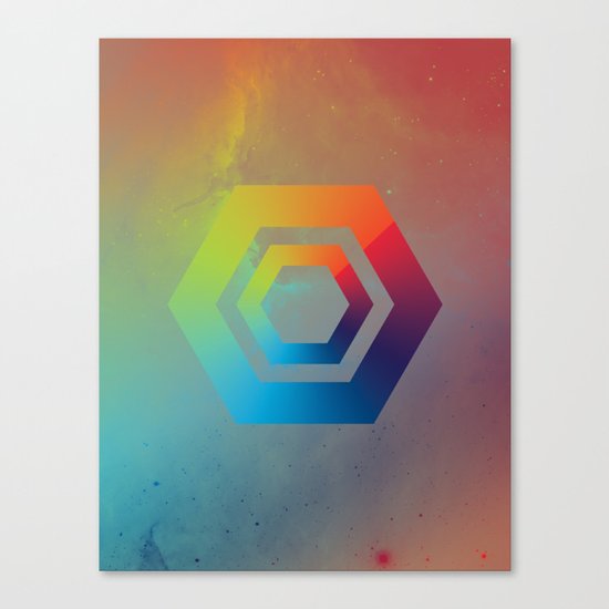 Hexagons Canvas Print