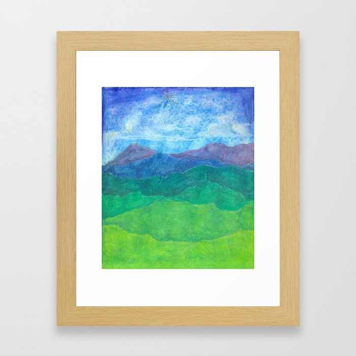 Blue Ridge Twilight Framed Art Print