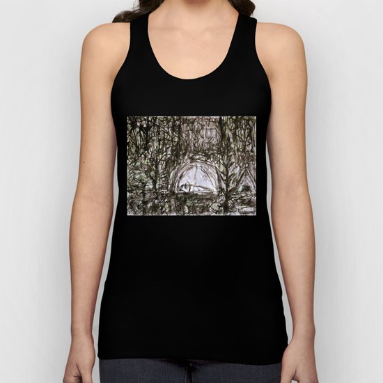 Spending the Night in the Woods Unisex Tank Top