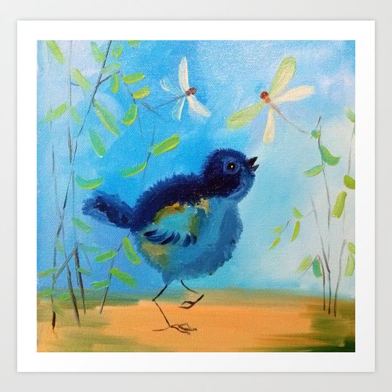 On the walk Art Print