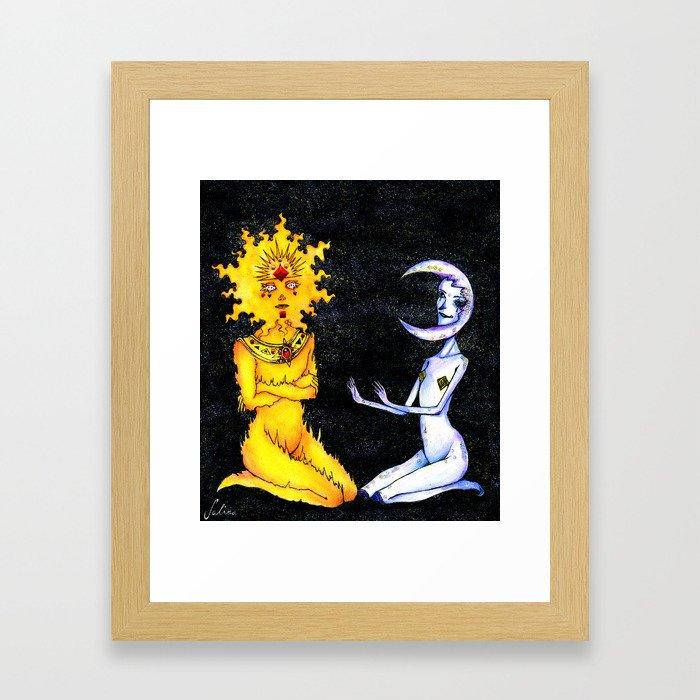 cosmic lovers Framed Art Print