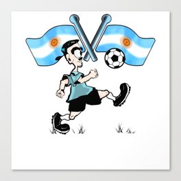 Argentina Soccer  Canvas Print