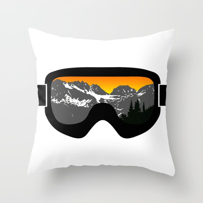 Sunset Goggles 2 | Goggle Designs | DopeyArt Throw Pillow