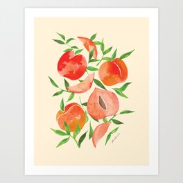 Just Peachy - Yellow Ver. Art Print