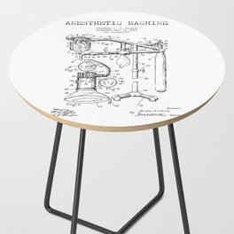 Vintage Anesthesia Gas Machine Side Table