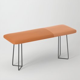Coral Pink + Orange Arches Midcentury Composition Bench