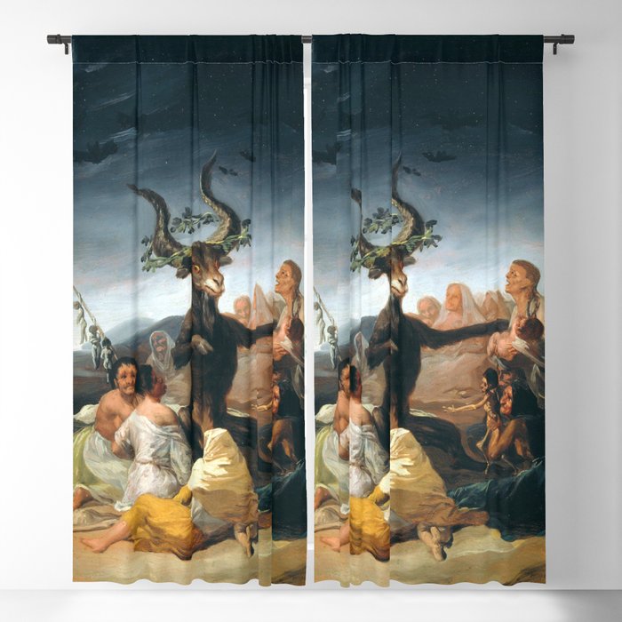 The Sabbath of Witches Goya Painting Blackout Curtain