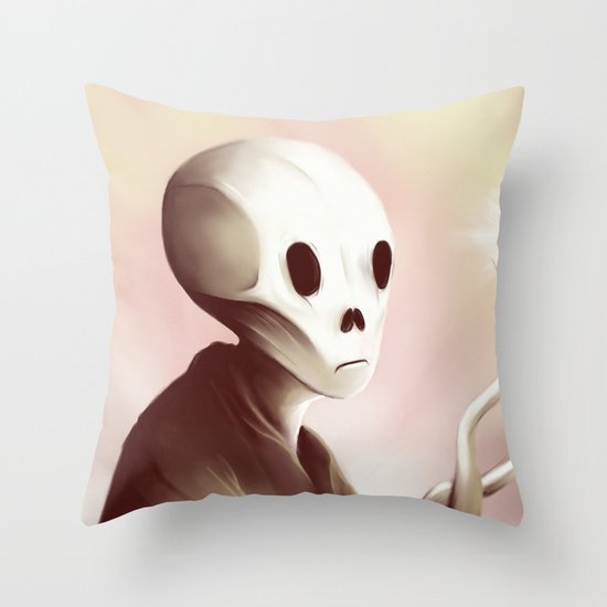 oil worshipper Throw Pillow