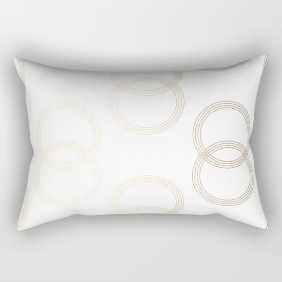 Simply Infinity Link in White Gold Sands on White Rectangular Pillow