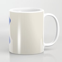 Color blue cat minimal Coffee Mug