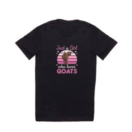 Just A Girl Who Loves Goats Cute Animals Goat T Shirt