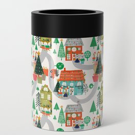 Christmas Cute Woodland Animals Can Cooler