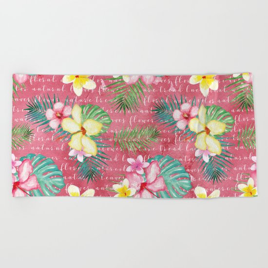 Summer flowers #1 Beach Towel