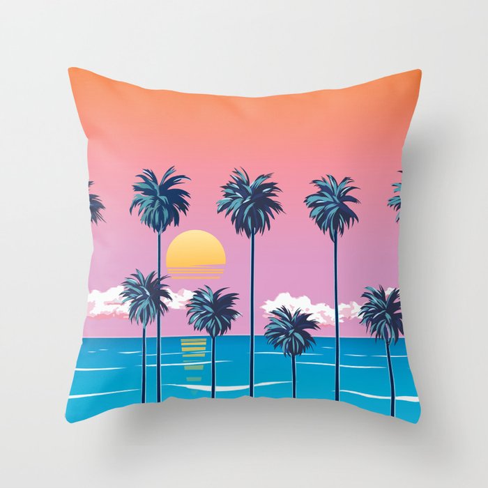Palms accent Pillows for patio