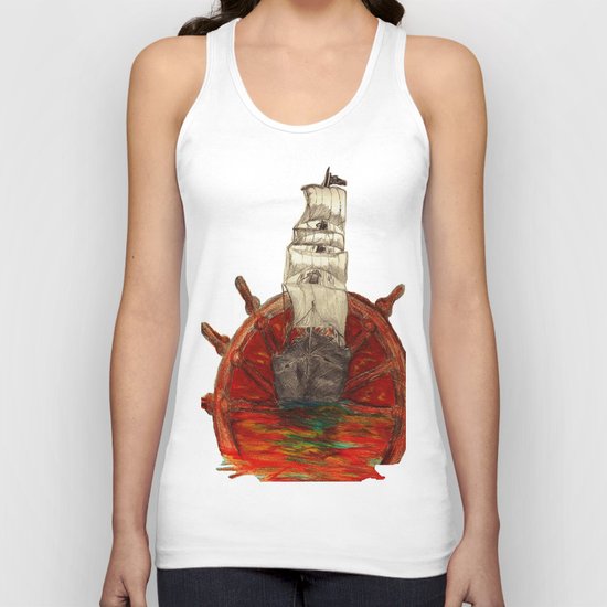 Steering into a new setting Unisex Tank Top