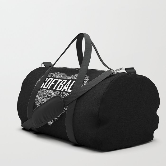 Softball Heart Love Duffle Bag By Nik007