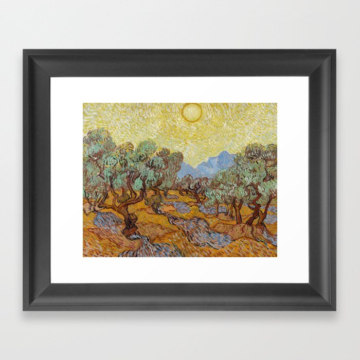 Olive Trees, 1889 by Vincent van Gogh Framed Art Print