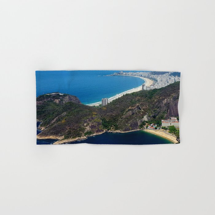 Brazil Photography - Dark Blue Bay By Rio De Janeiro Hand & Bath Towel