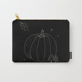 Pumpkin, Mushrooms & Fall Leaves Carry-All Pouch