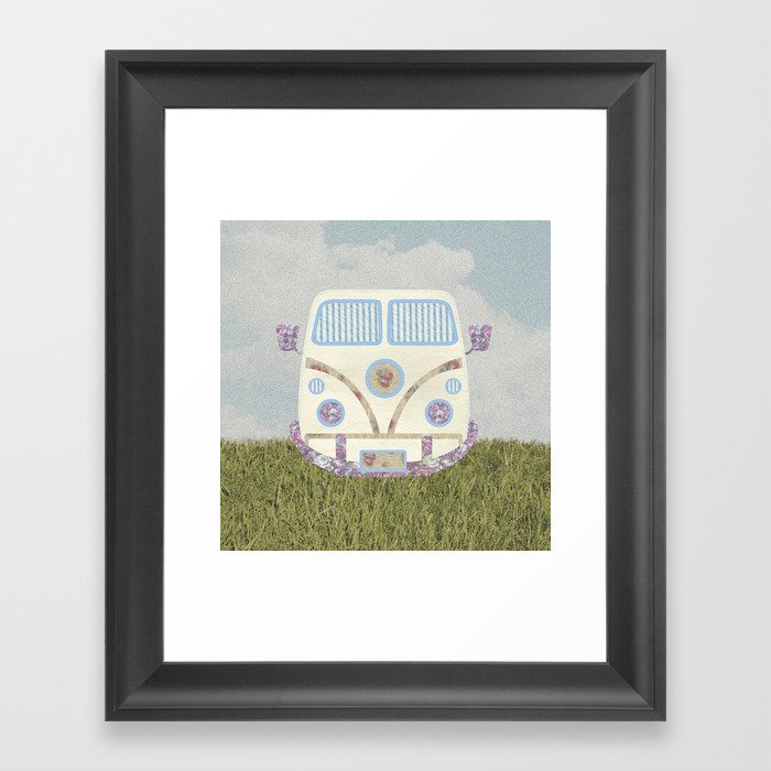 Happy Camping Framed Art Print