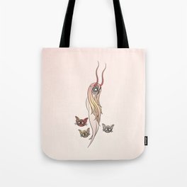 Undead Fairy and her Kittens Tote Bag