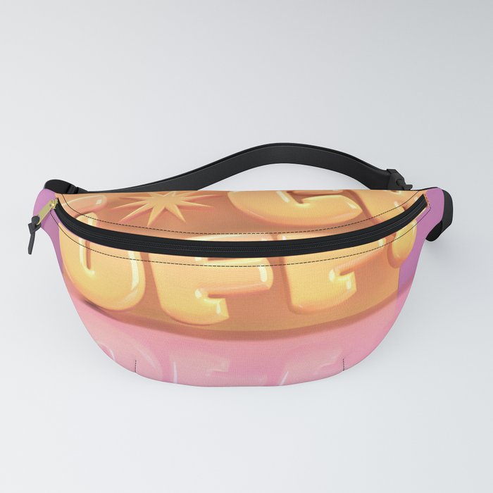 3d funny text Fanny Pack