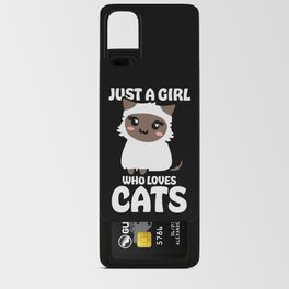 Just A Girl Who Loves Cats Android Card Case