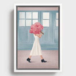 Flowers for You Framed Canvas