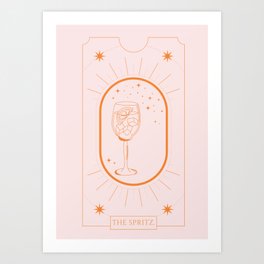 The Spritz. Cocktail Art Print