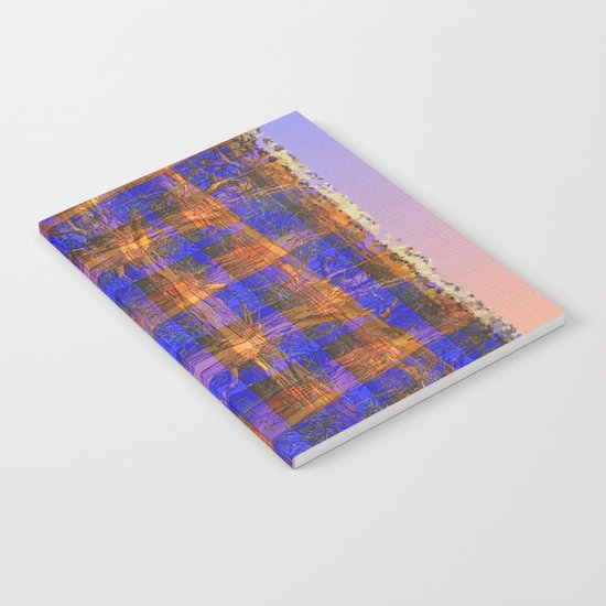 MADRONA TREE PLAID PATTERN Notebook