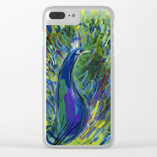 Peacock Clear iPhone Case