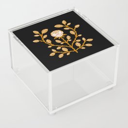 Gold roses Acrylic Box