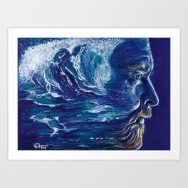 The storm Art Print
