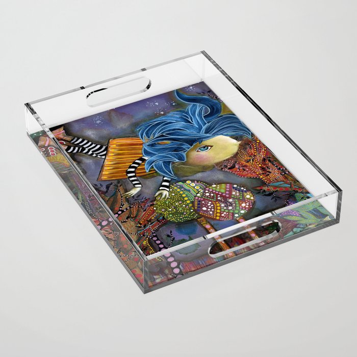 Flying High to Get to You Acrylic Tray