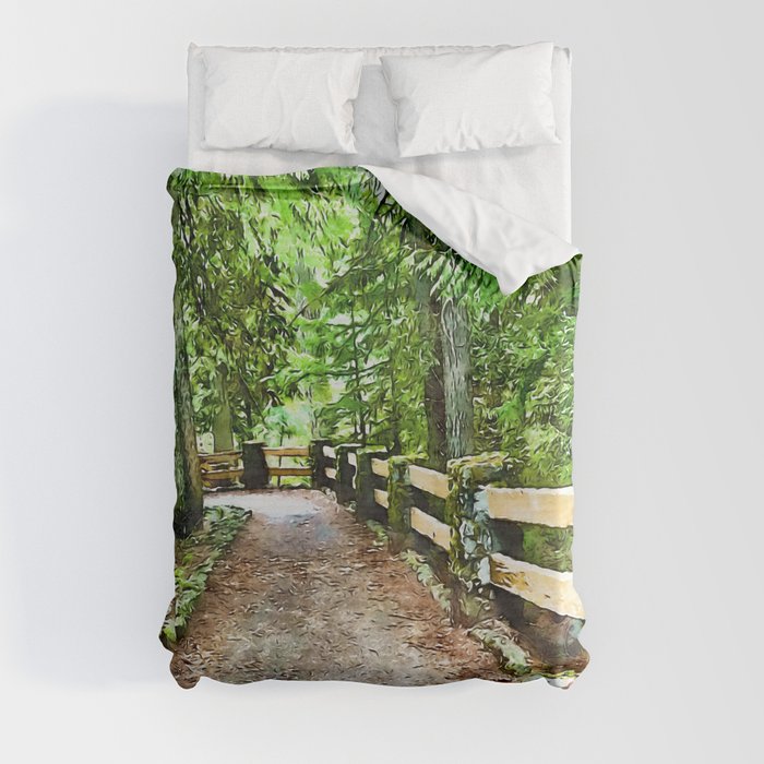 Perfectly Peaceful Path Duvet Cover