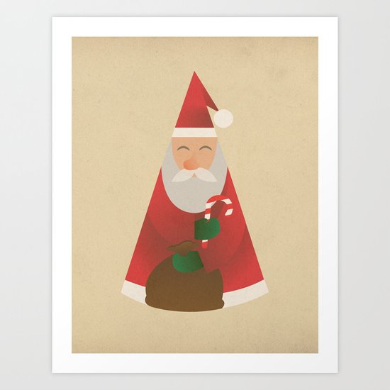 Father Christmas Art Print