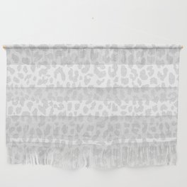Pale Gray Leopard Wall Hanging