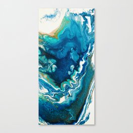 Blue Agate Waters Canvas Print