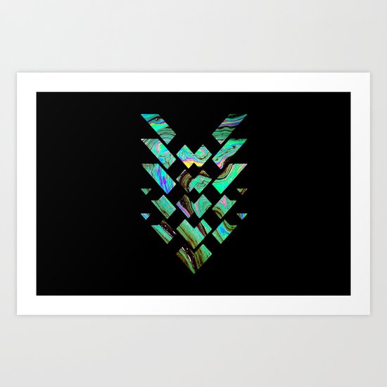 Tri Punch Fitted Art Print