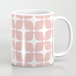 Mid Century Modern Star Pattern Dusty Rose 2 Coffee Mug