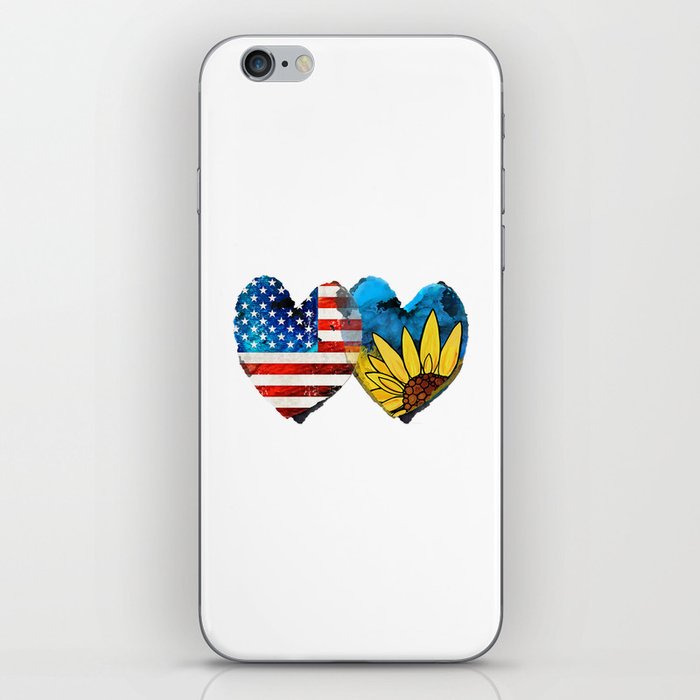 Stand With Ukraine - Peace Not War Art iPhone Skin