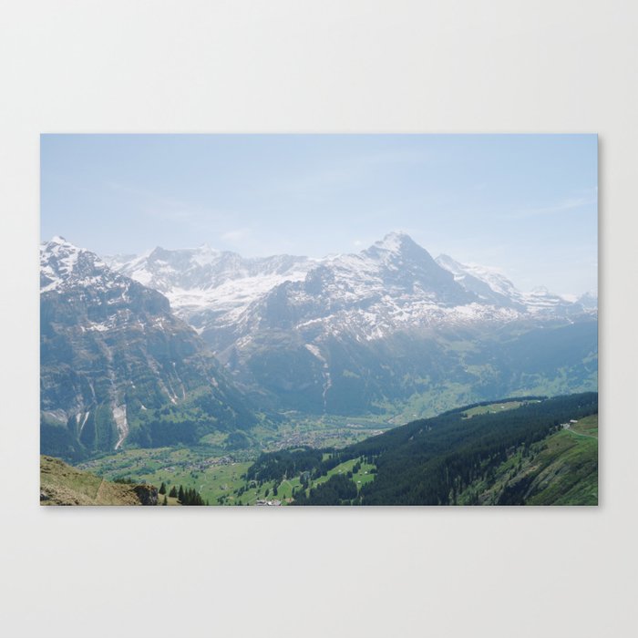 Grindelwald from Above Canvas Print
