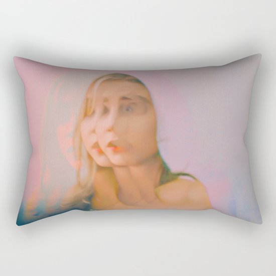 Changing Faces Rectangular Pillow