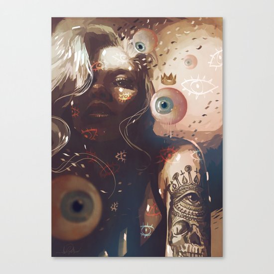EYES QUEEN Canvas Print