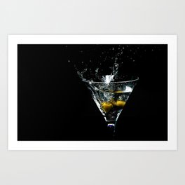 Martini at night Art Print